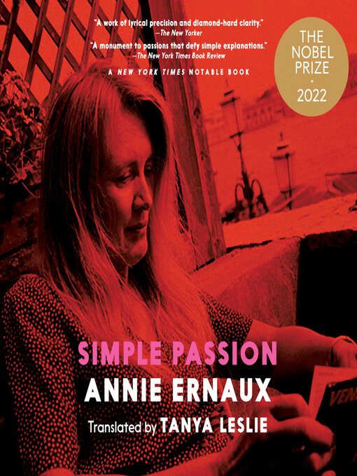 Title details for Simple Passion by Annie Ernaux - Available